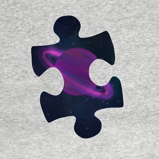 Autism Space puzzle piece T-Shirt